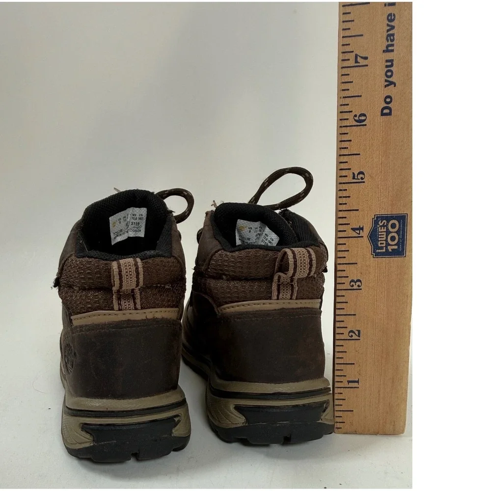 Timberland Shoes Toddler Size 8 8C Waterproof Leather Hiking Boots Lace Up Brown